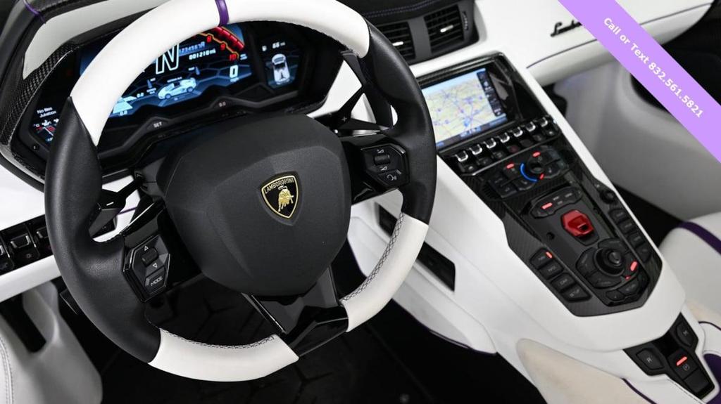 Purple 2021 Lamborghini Aventador SVJ Roadster