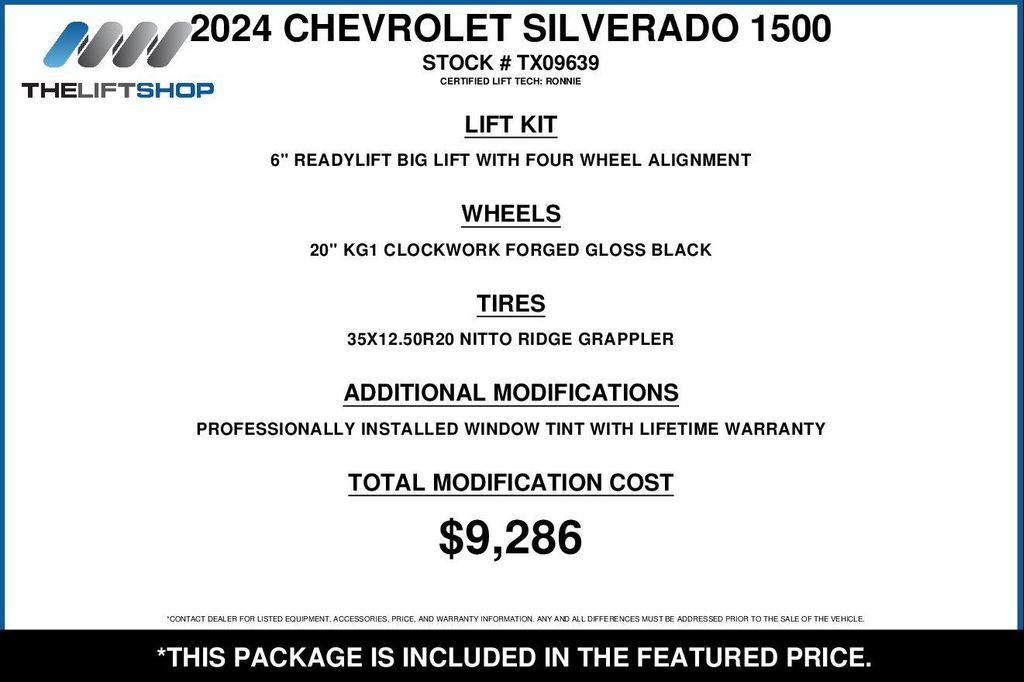 used 2024 Chevrolet Silverado 1500 car, priced at $75,675