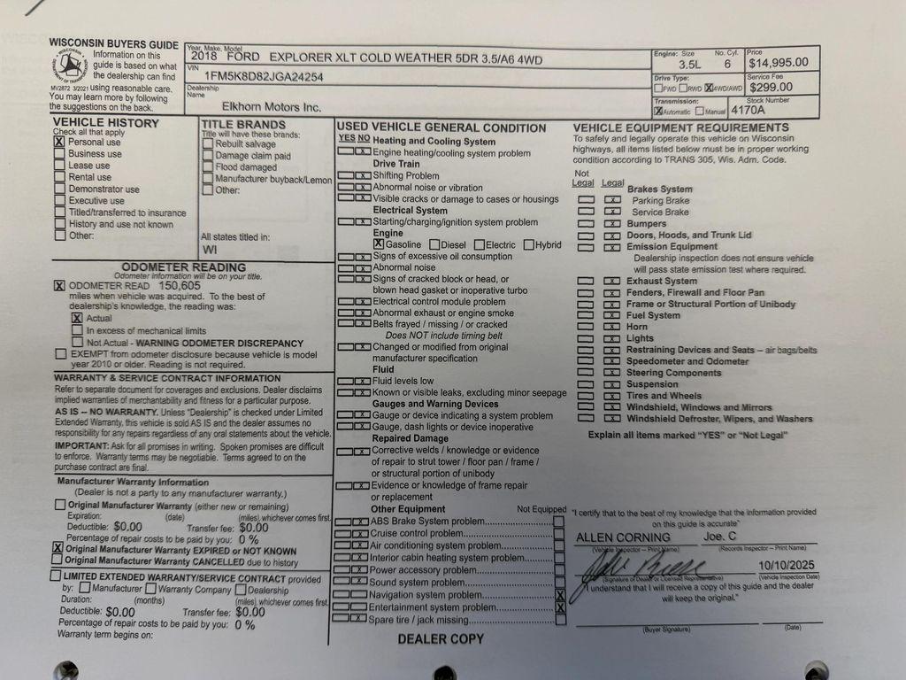 used 2018 Ford Explorer car, priced at $11,495