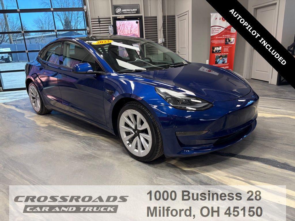 used 2022 Tesla Model 3 car, priced at $19,995