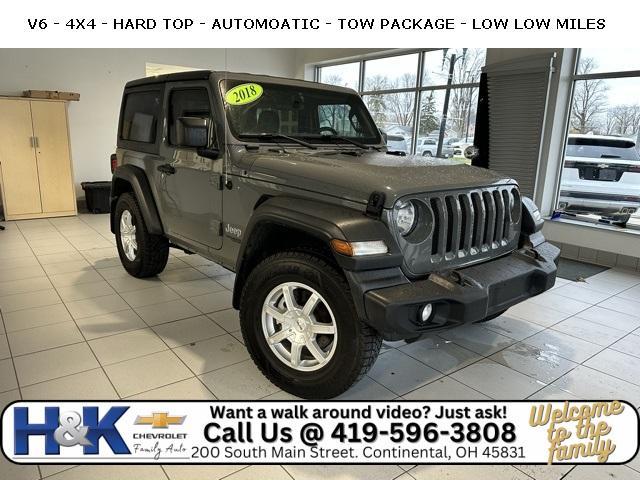 used 2018 Jeep Wrangler car, priced at $19,593