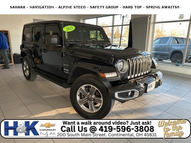 used 2021 Jeep Wrangler Unlimited car, priced at $28,676