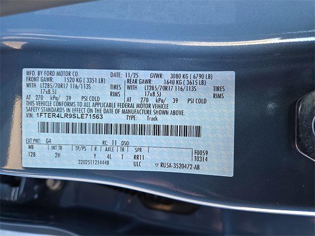 new 2025 Ford Ranger car, priced at $59,455