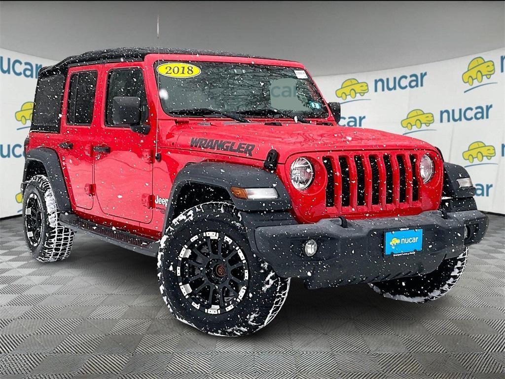 used 2018 Jeep Wrangler Unlimited car, priced at $17,588