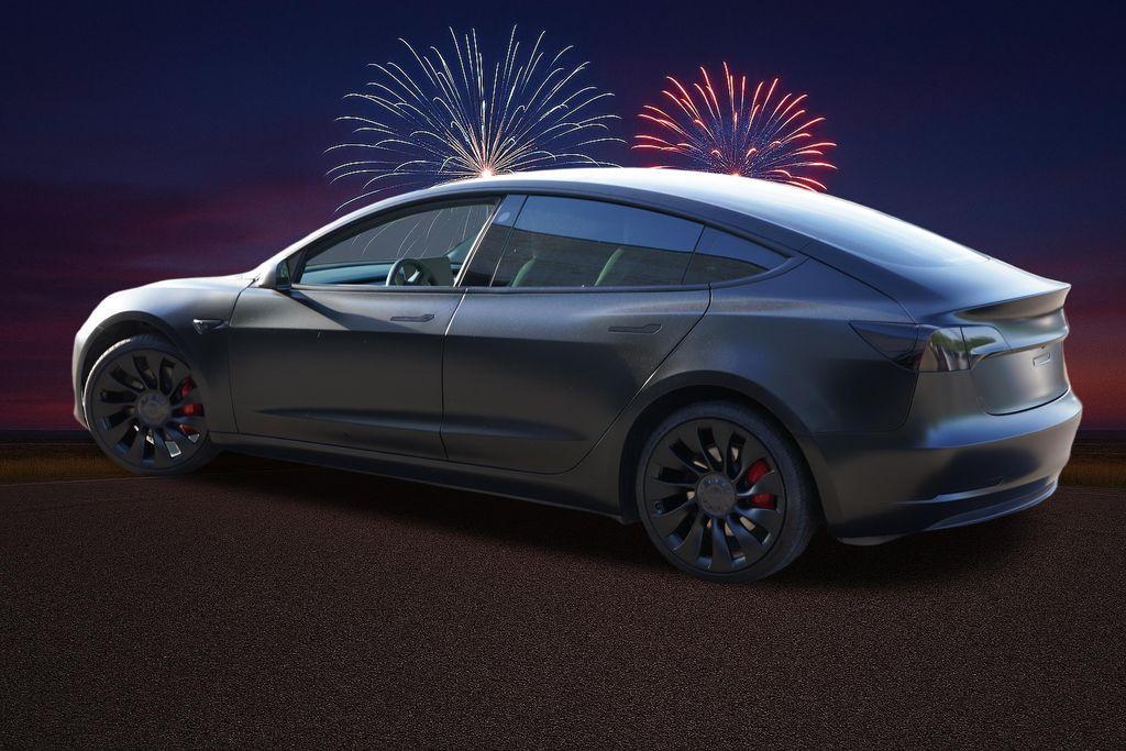 used 2023 Tesla Model 3 car, priced at $33,776