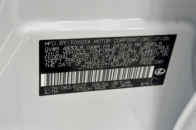 new 2026 Lexus IS 350 car, priced at $54,399