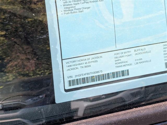 new 2026 Honda Civic Hybrid car, priced at $33,490