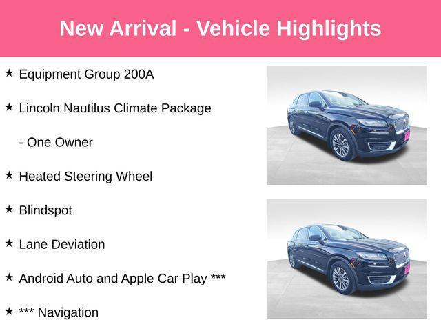 used 2019 Lincoln Nautilus car, priced at $21,654
