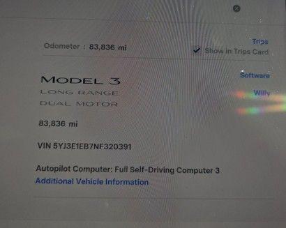 used 2022 Tesla Model 3 car, priced at $22,300