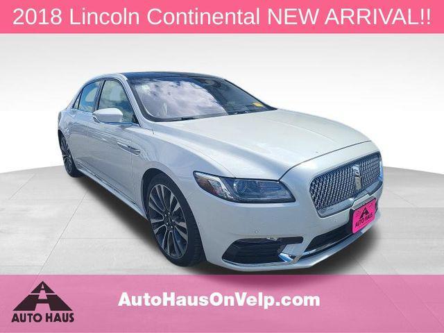 used 2018 Lincoln Continental car, priced at $25,000