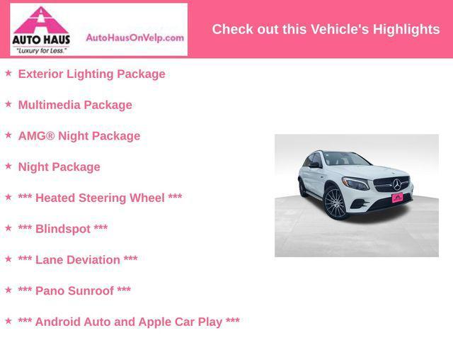 used 2019 Mercedes-Benz AMG GLC 43 car, priced at $28,957