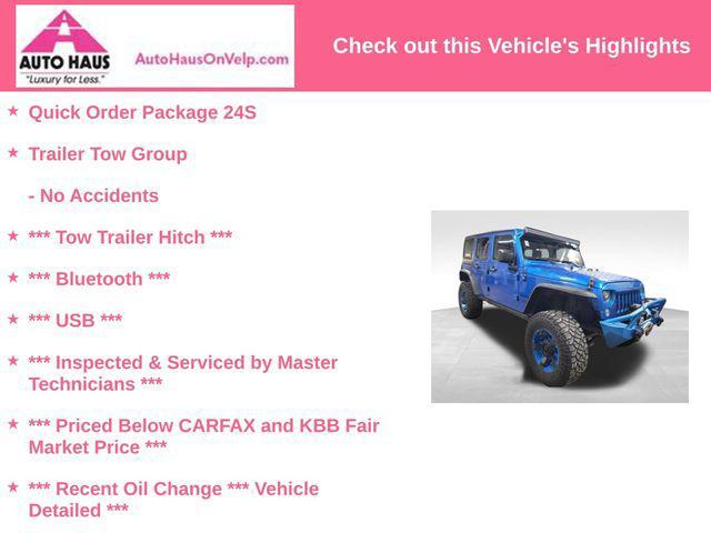 used 2015 Jeep Wrangler Unlimited car, priced at $18,700