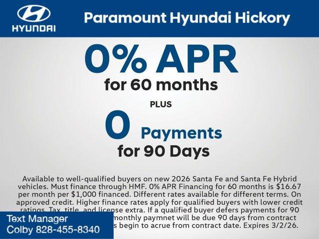 new 2026 Hyundai SANTA FE HEV car, priced at $40,469