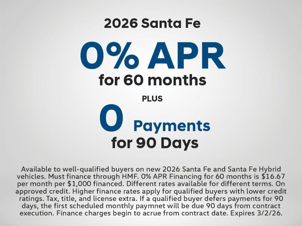 new 2026 Hyundai Santa Fe car