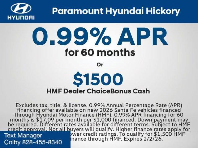 new 2026 Hyundai SANTA FE HEV car, priced at $40,082
