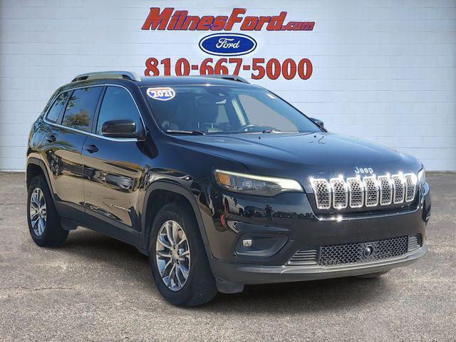 used 2021 Jeep Cherokee car, priced at $13,900