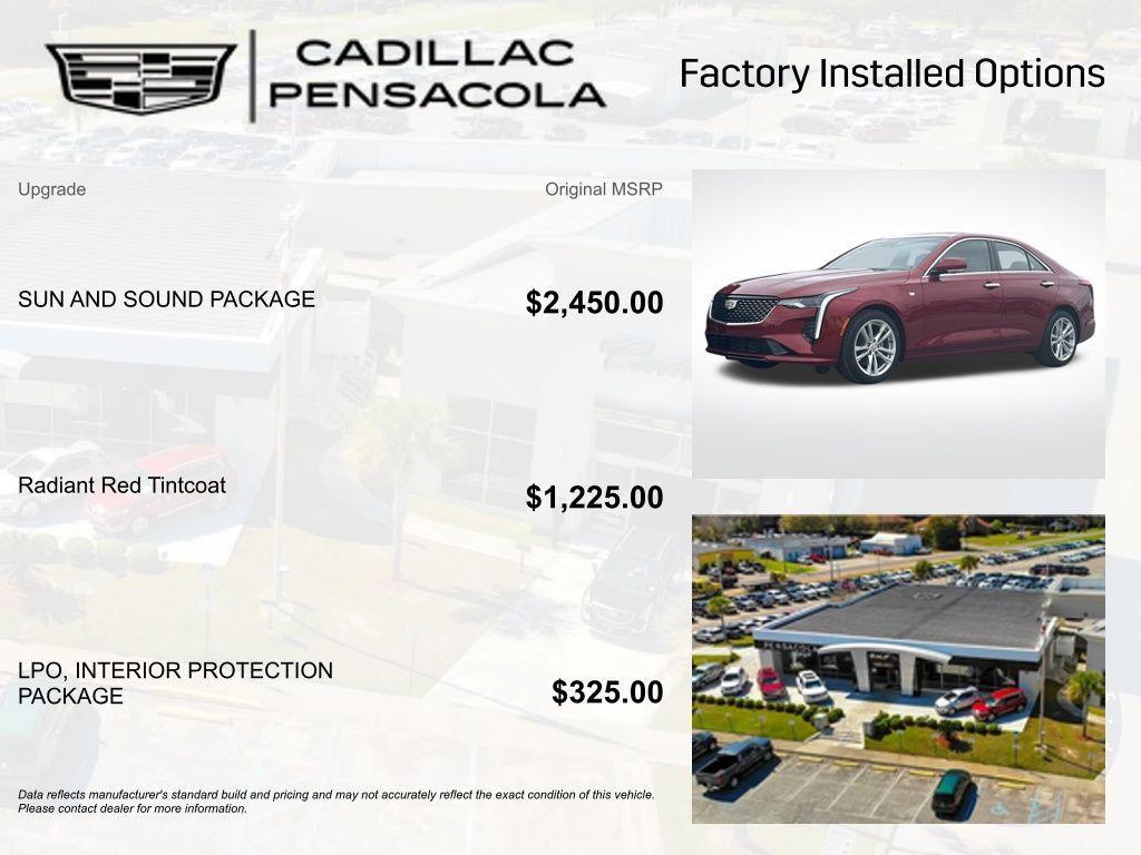 new 2026 Cadillac CT4 car, priced at $40,845