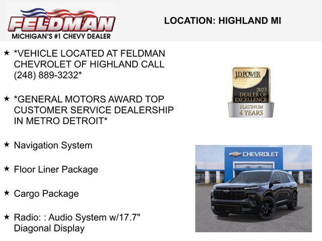 new 2026 Chevrolet Traverse car, priced at $49,857