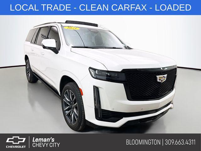 used 2021 Cadillac Escalade ESV car, priced at $61,495