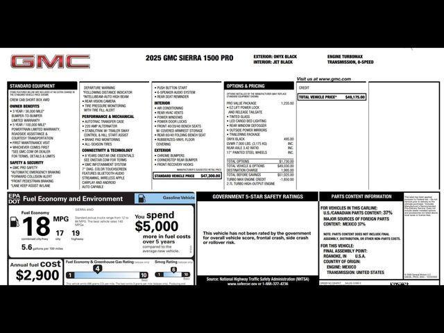 used 2025 GMC Sierra 1500 car, priced at $35,990