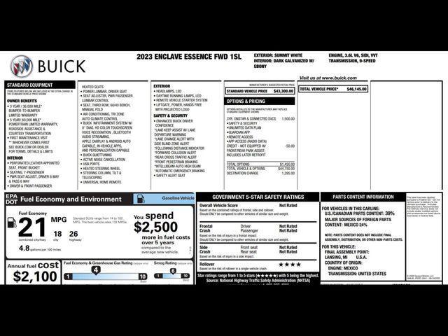 used 2023 Buick Enclave car, priced at $28,990