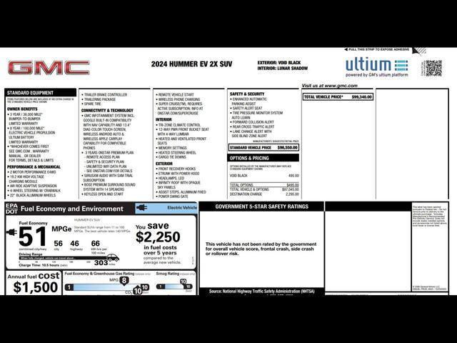 used 2024 GMC HUMMER EV SUV car, priced at $59,495