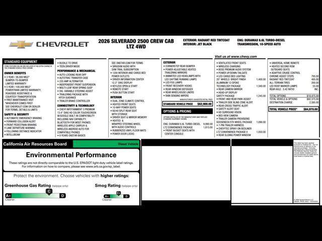 new 2026 Chevrolet Silverado 2500 car, priced at $75,473