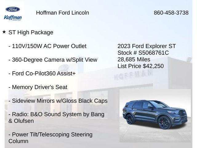 used 2023 Ford Explorer car, priced at $42,250