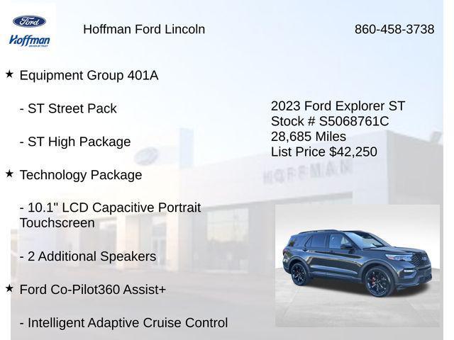 used 2023 Ford Explorer car, priced at $42,250