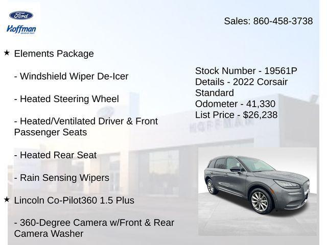 used 2022 Lincoln Corsair car, priced at $26,238