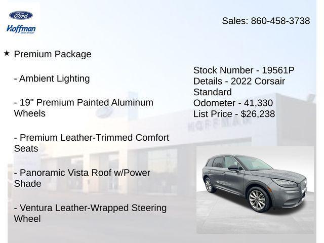 used 2022 Lincoln Corsair car, priced at $26,238