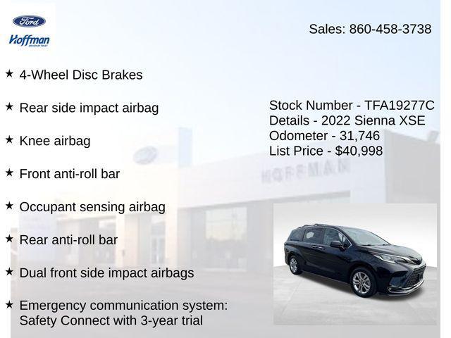 used 2022 Toyota Sienna car, priced at $40,998