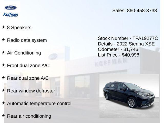 used 2022 Toyota Sienna car, priced at $40,998