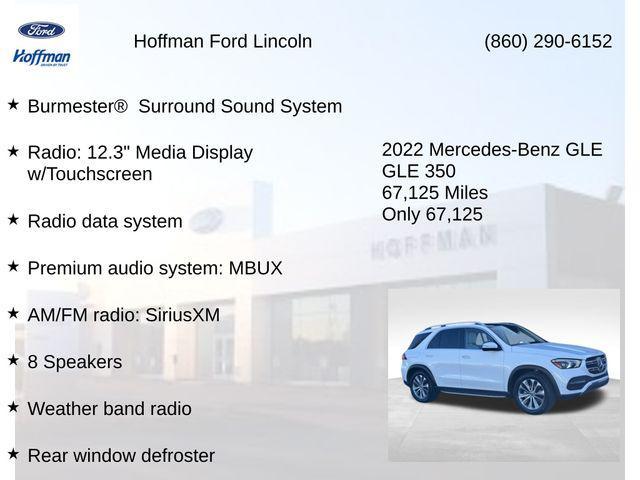 used 2022 Mercedes-Benz GLE 350 car, priced at $33,547