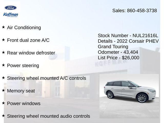 used 2022 Lincoln Corsair car, priced at $26,899