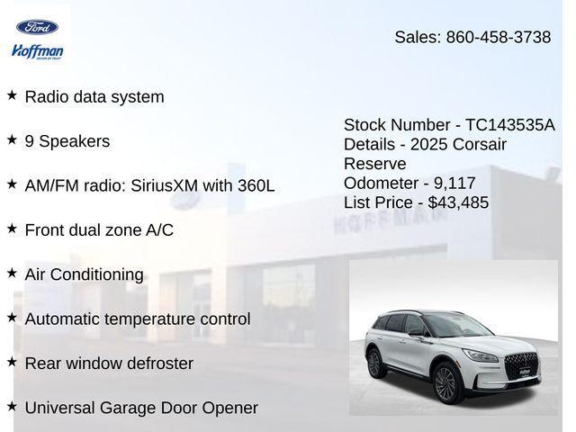 used 2025 Lincoln Corsair car, priced at $44,384
