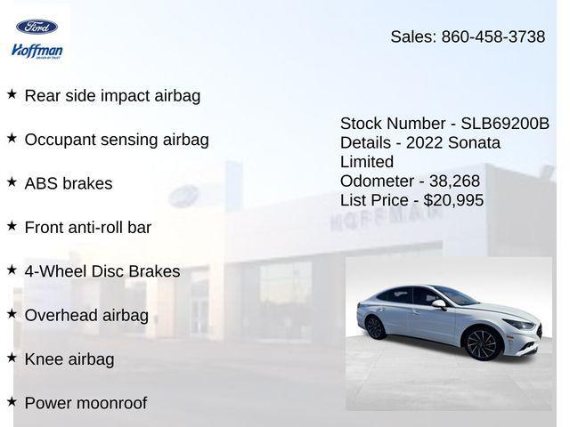 used 2022 Hyundai Sonata car, priced at $20,995