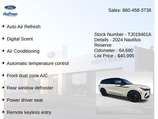 used 2024 Lincoln Nautilus car, priced at $40,995