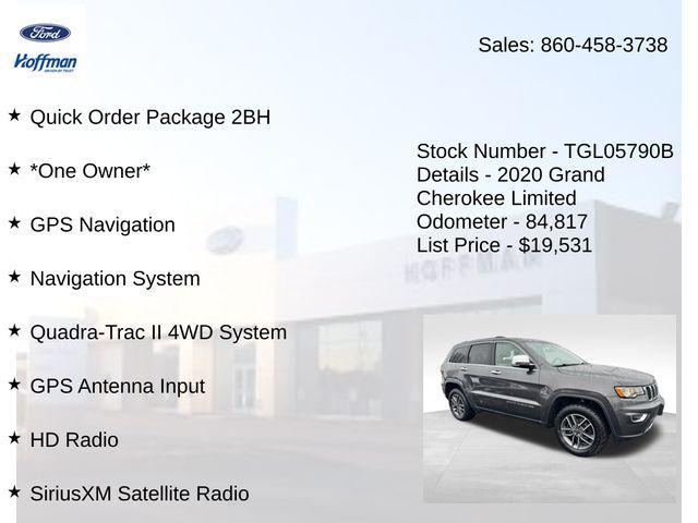 used 2020 Jeep Grand Cherokee car, priced at $19,531