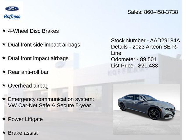 used 2023 Volkswagen Arteon car, priced at $20,999