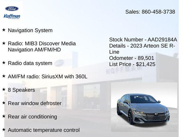 used 2023 Volkswagen Arteon car, priced at $21,425