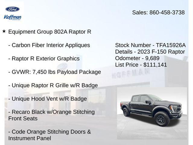 used 2023 Ford F-150 car, priced at $111,141