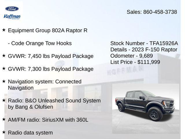 used 2023 Ford F-150 car, priced at $111,999