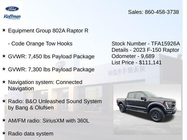 used 2023 Ford F-150 car, priced at $111,141