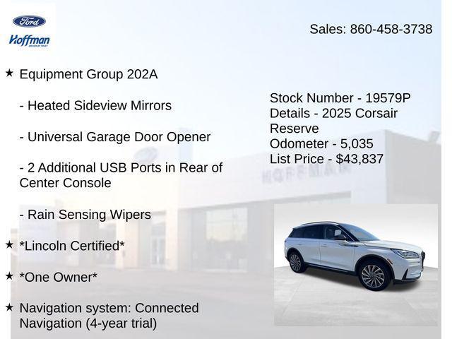 used 2025 Lincoln Corsair car, priced at $45,899