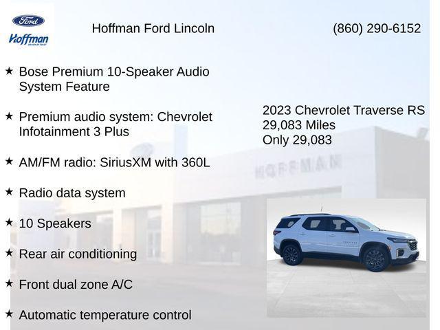 used 2023 Chevrolet Traverse car, priced at $33,900