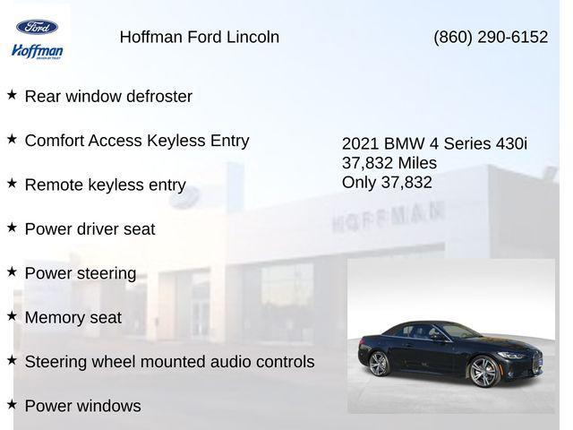 used 2021 BMW 430 car, priced at $29,625