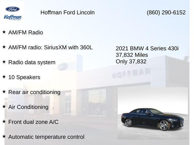 used 2021 BMW 430 car, priced at $29,625