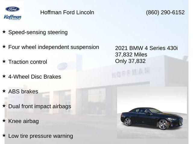 used 2021 BMW 430 car, priced at $29,625
