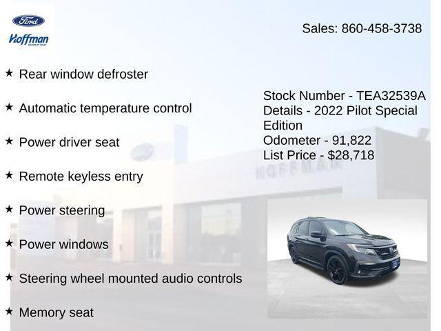 used 2022 Honda Pilot car, priced at $26,894
